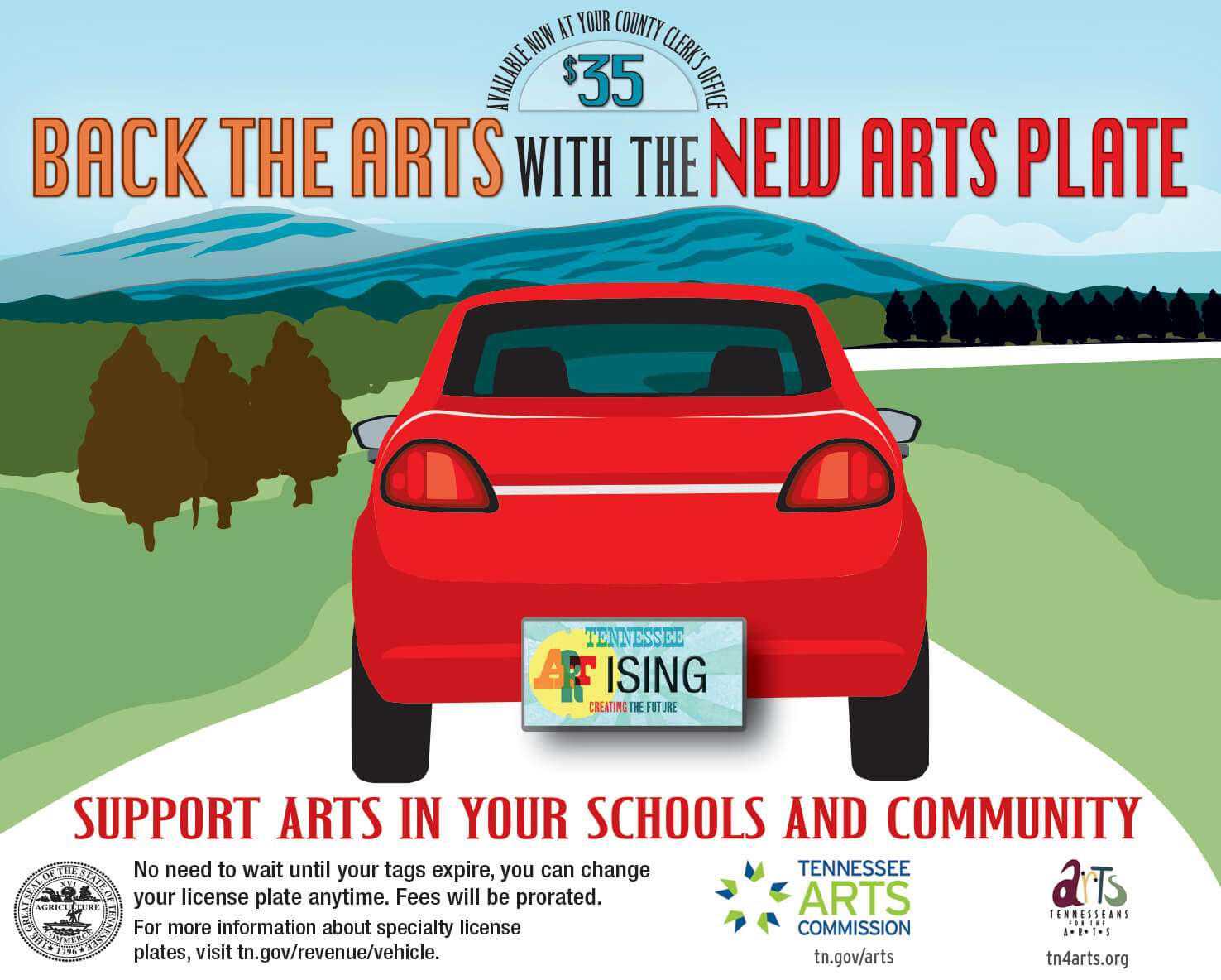 Back the arts with the new Arts plate